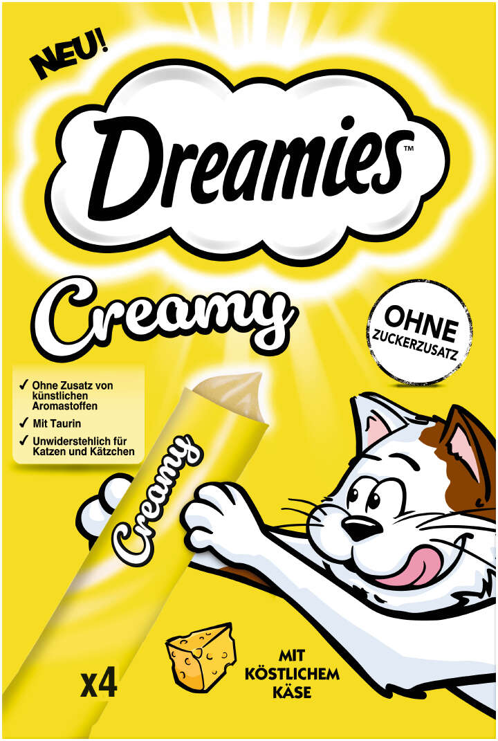 Dreamies Creamy mit Käse Multipack